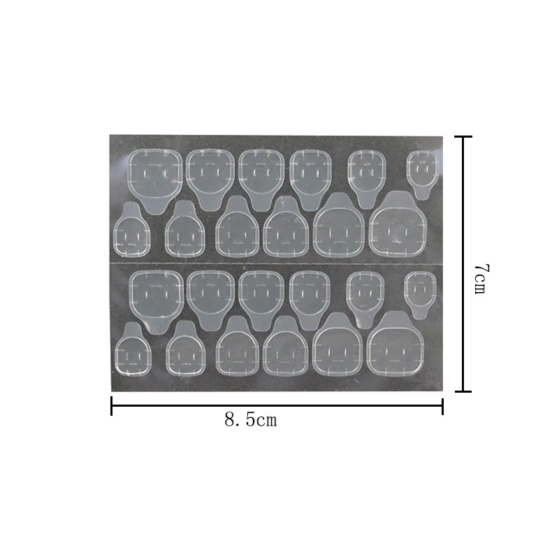 5pcs SheetsDouble Sided False Nail Art Adhesive Tape Glue Sticker DIY Tips Fake Nail Acrylic Manicure Gel Makeup Tool