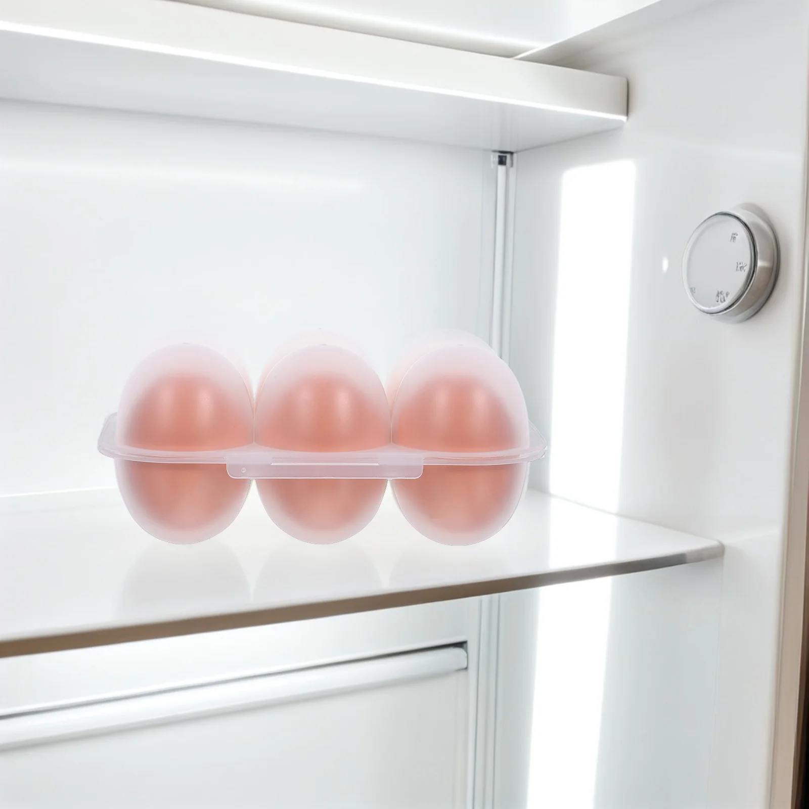 

4pcs Transparent 6-Grid Egg Storage Box Reusable Plastic Egg Holder For Fridge Camping Picnic Portable Fresh Organizer Travel