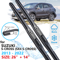 Car Front Wiper Blade For Suzuki S-Cross SX4 JY 2013~2022 Windscreen Windshield Wipers Accessories 2021 2020 2019 2018 2017 2016