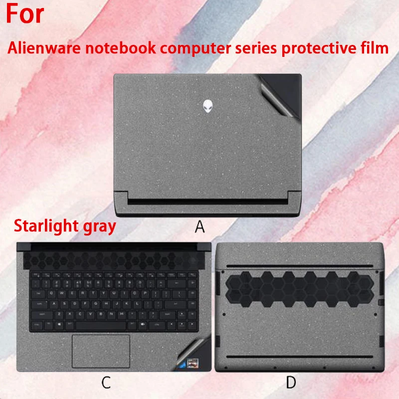 

For Dell AlienwareX17 R2/R1 laptop shell renovation film Alienware X15 R2/R1 sticker protective film M17 M15 R7/R6 fuselage film