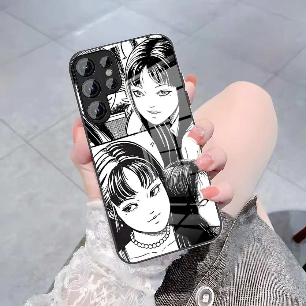 Horror Comics Tomie Phone Case For Samsung S26 S25 Plus S20 S20 Plus S22 Ultra S23 FE S21 Plus S21 Ultra Glass Cover