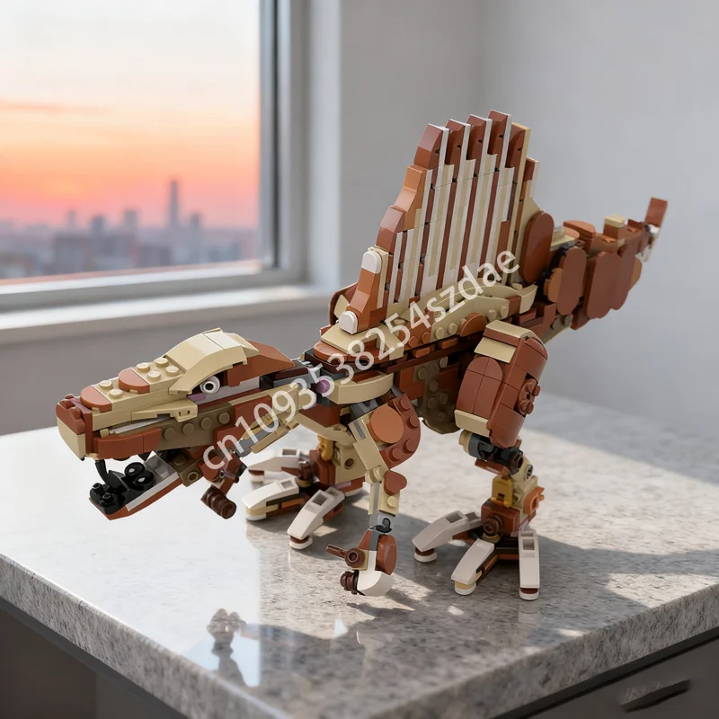 

656 шт. MOC дикий спинозавр альтернативная модель создателя строительные игрушки блоки сборка Рождественский подарок DIY кирпич детский день рождения