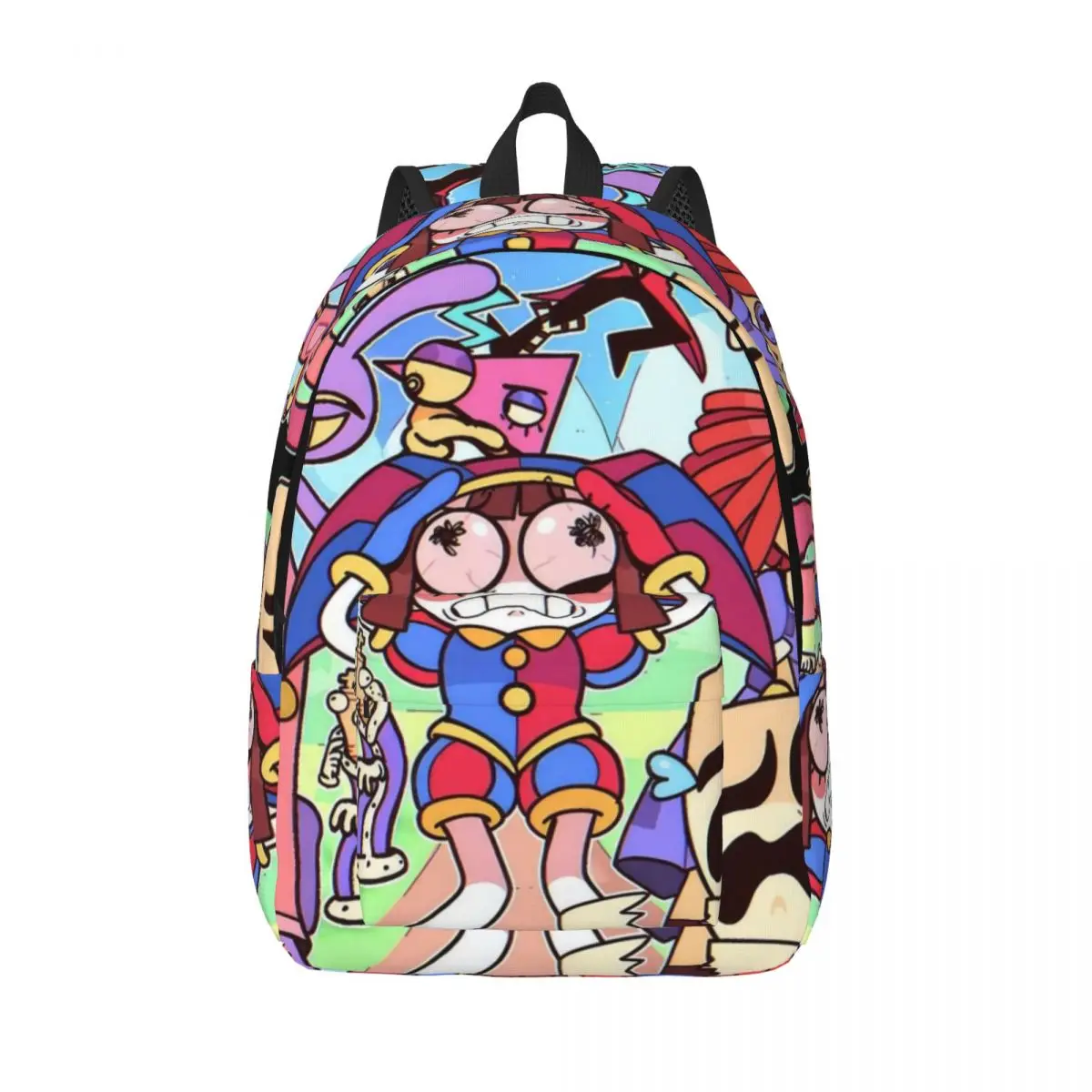 

The Amazing Digital Circus for Teens Student School Bookbag Tadc Jax Pompom Pomni Canvas Daypack Middle High College Gift