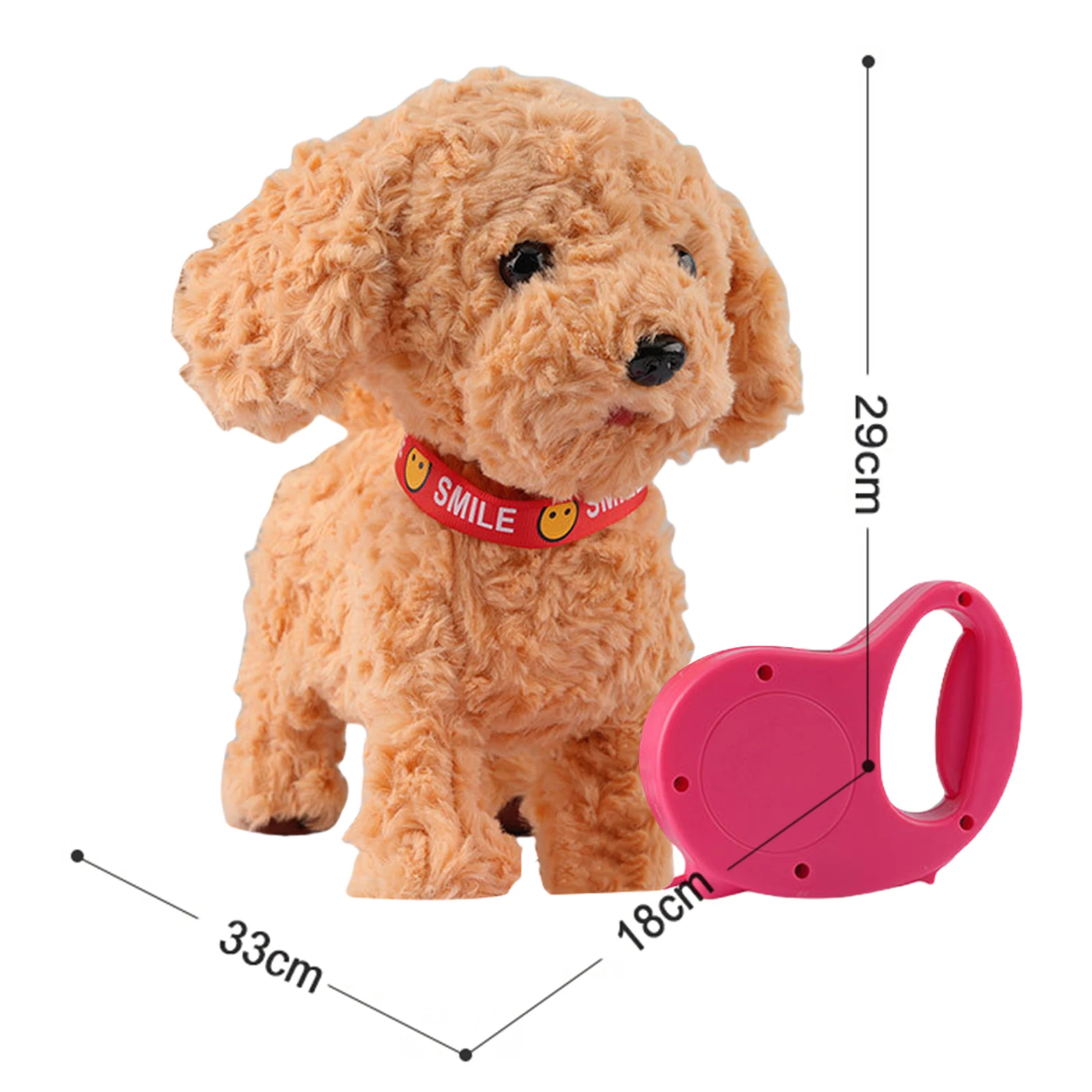 Elektronisch interactief knuffel met afstandsbedieningsriem voor kinderen, peuters (N)