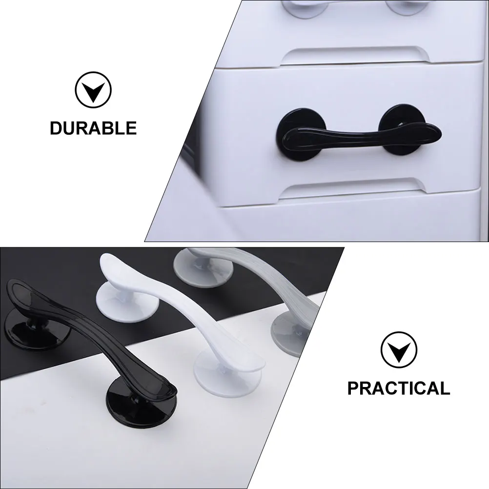 

Adhesive Cabinet Knobs Punching Free H les Furniture Accessories Closet Door Hardware ABS Material Durable Decor