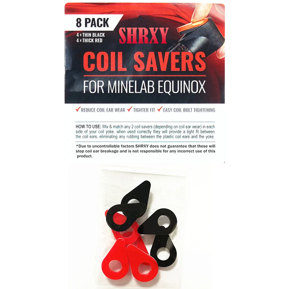 Rubber Teardrop Coil Savers Washers for Minelab Equinox Metal Detectors