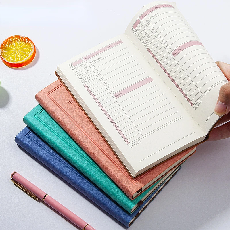 A6 Daily Planner Manual Account Book Time Management Self-discipline Notebook Cute Planner