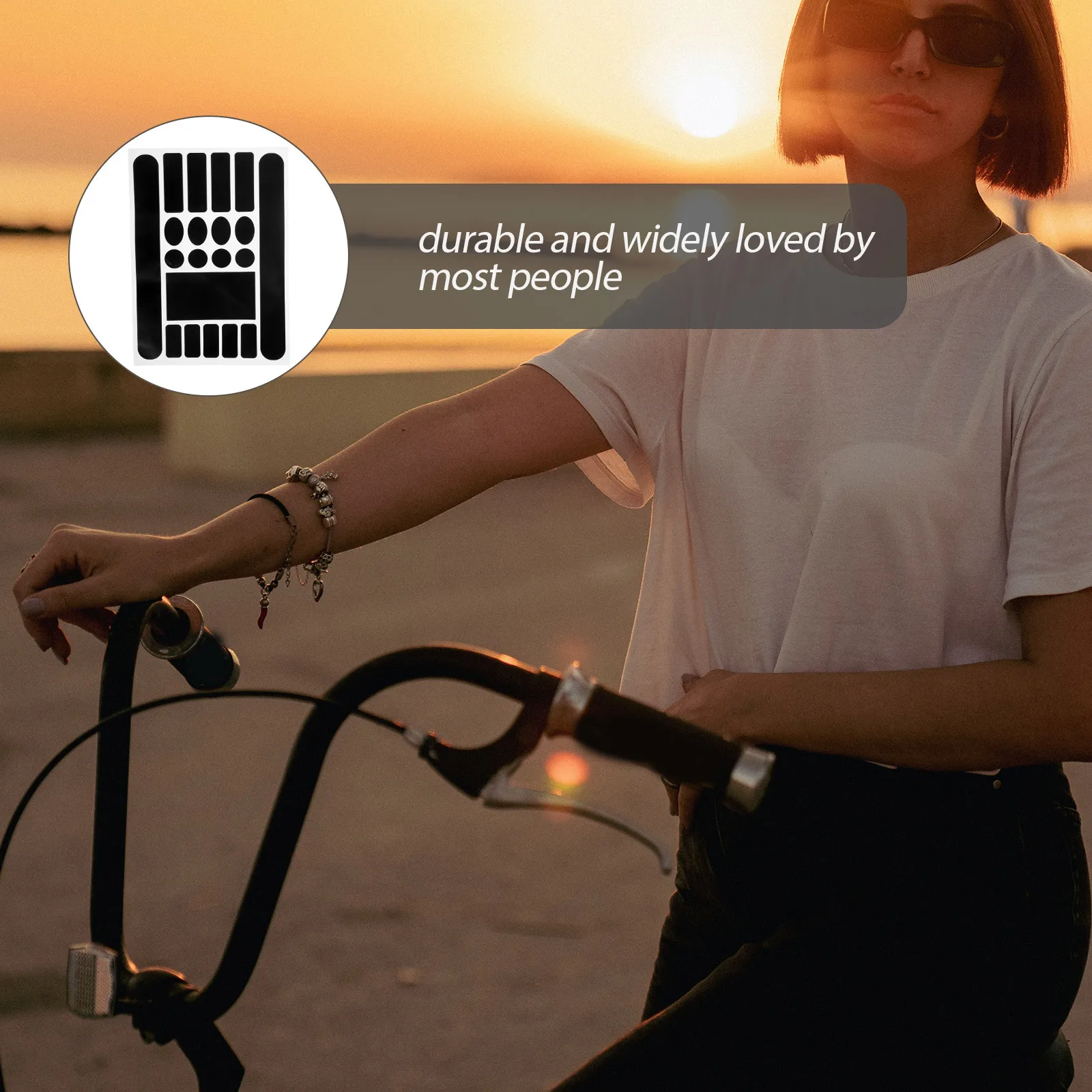 

2pcs Bike Frame Protectors Pvc Scratch-Resistant Stickers For Mountain Road Folding Bikes Durable Frame Protection Cycling