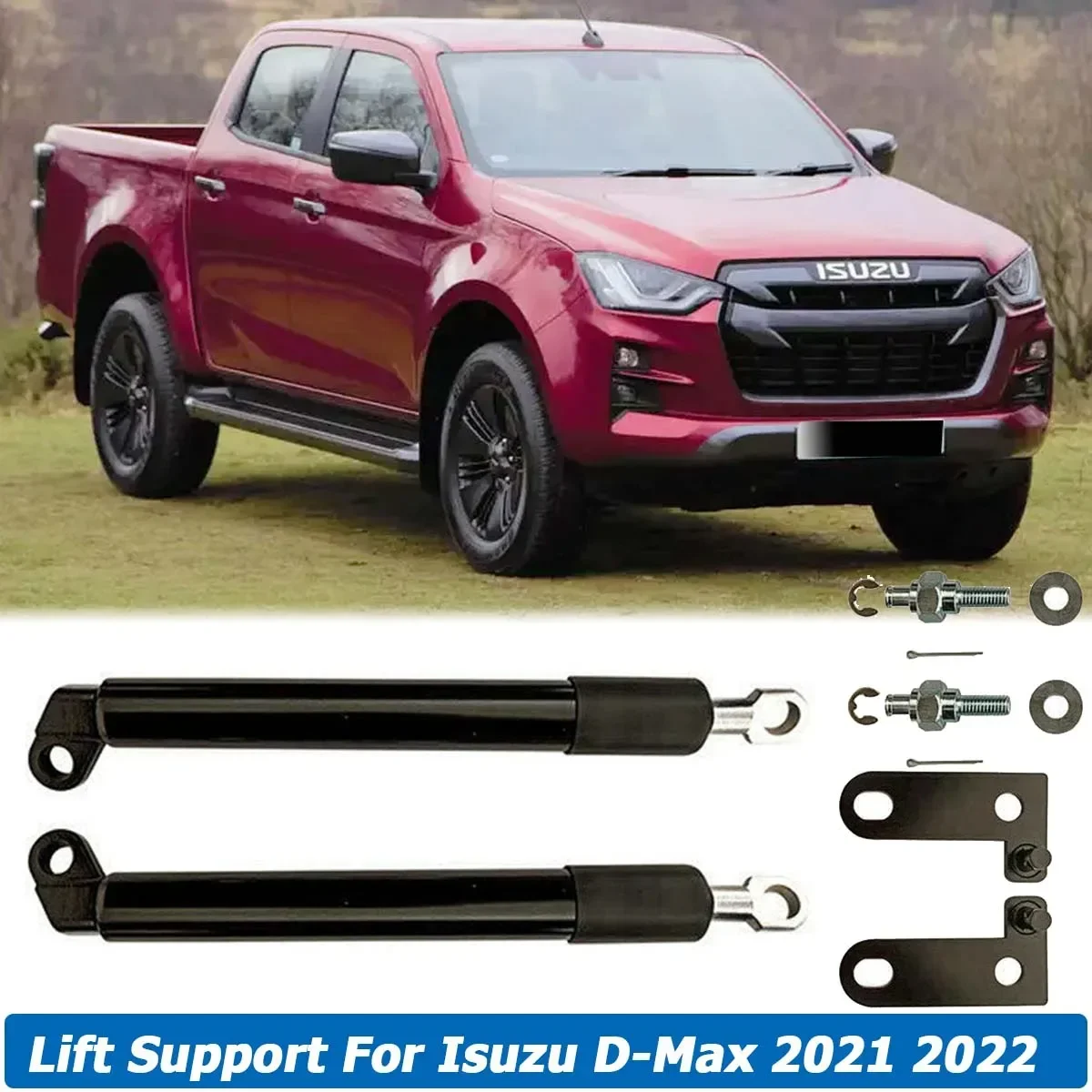 

Rear Tailgate Gas Strut Spring Shock Slow Down Damper Lift Support Rod Bar For Isuzu D-Max DMAX 2021 2022 Car Accessories