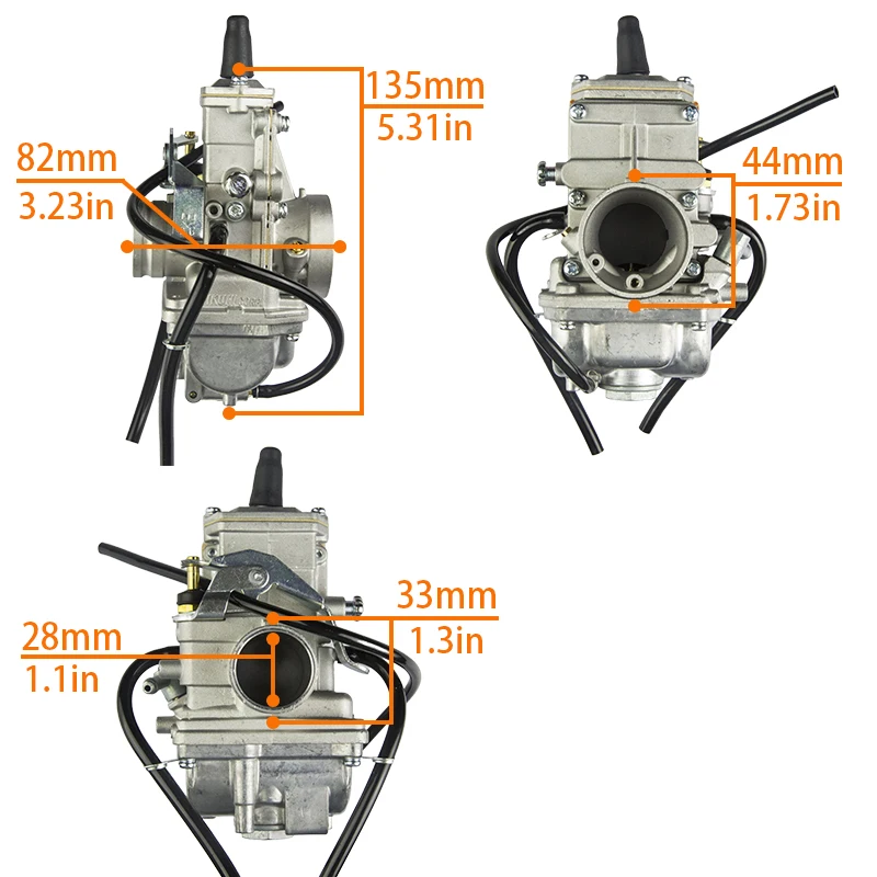 TM28 28mm Flat Slide Motorcycle Carburetor For Mikuni Honda CR250 Kawasaki KX125 KX150 TM TMX 150cc-200cc 2/4 Stroke Engine Carb