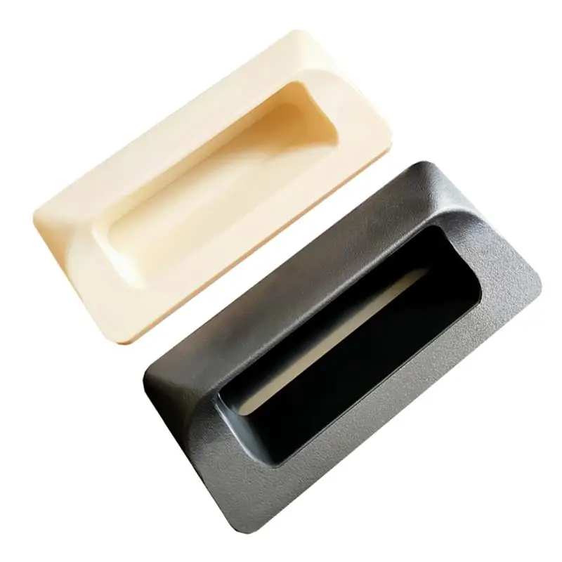 مقبض باب خزانة من البلاستيك الهندسي ABS مكون من ثلاث قطع مع مقبض باب صندوق كمبيوتر مخفي #6