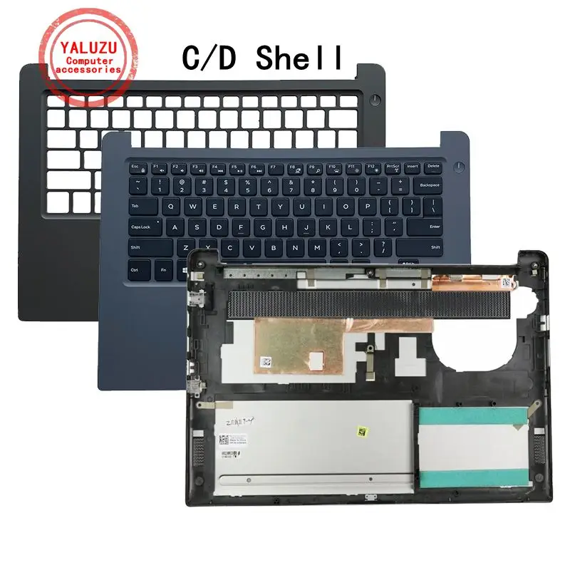 

NEW Shell For Dell Inspiron 14 7000 7472 7460 P74G keyboard Palmrest Upper Case/Bottom Base Cover 35HW3 035HW3 AM1Q3000110