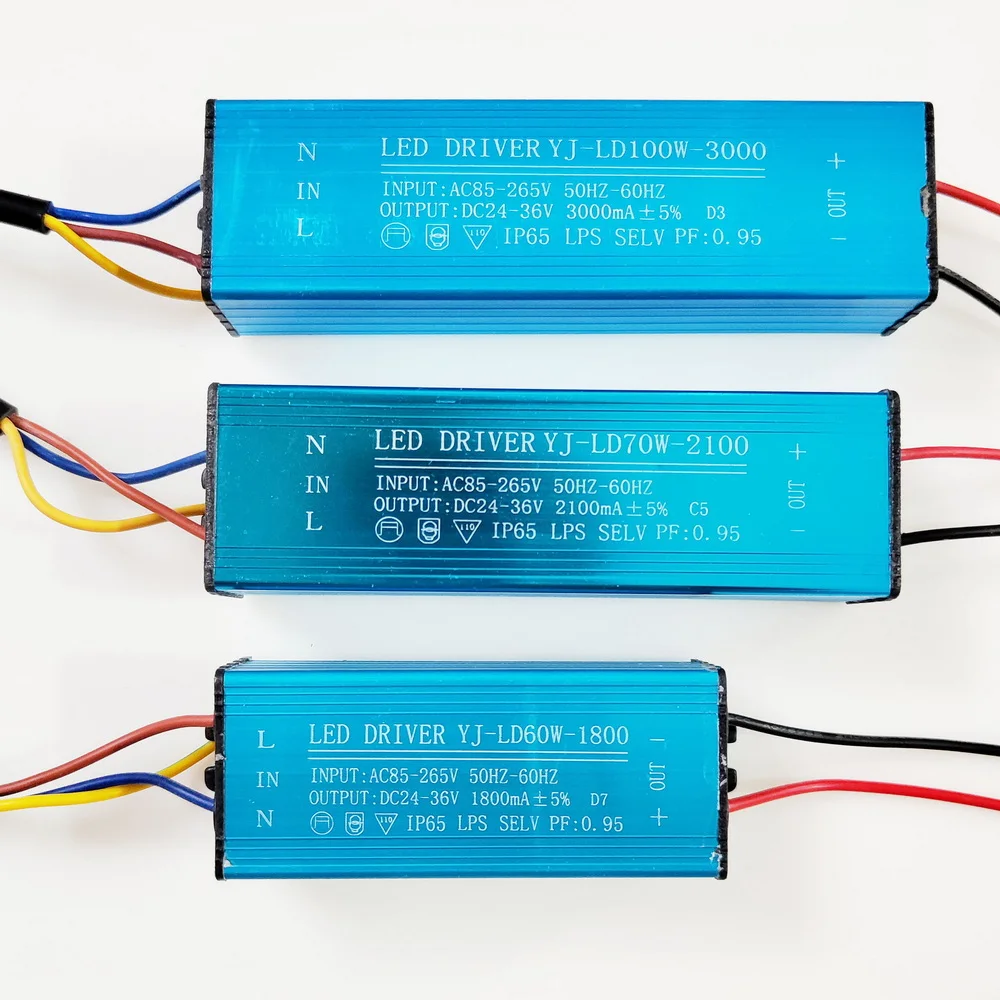Sterownik LED 10W 20W 30W 50W 60W 70W 100W Adapter Transformator AC85V-265V do DC 24-36V Zasilacz Reflektor IP65 Wodoodporny