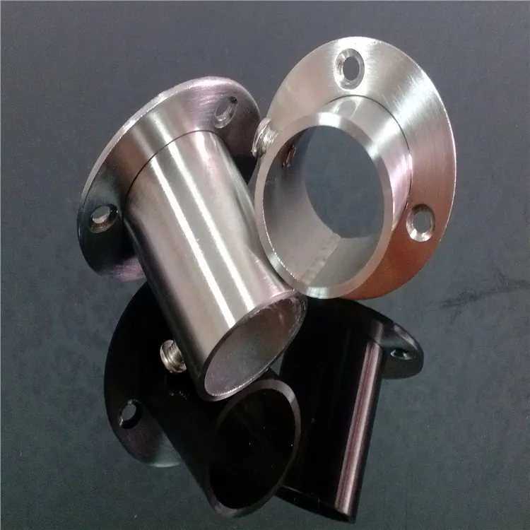 Imagem -03 - Base de da Flange para a Haste da Cortina da Cremalheira de Roupas Acessórios Faça Você Mesmo Tubular Suporte Diâmetro 19 22 25 32 mm Aço Inoxidável 304
