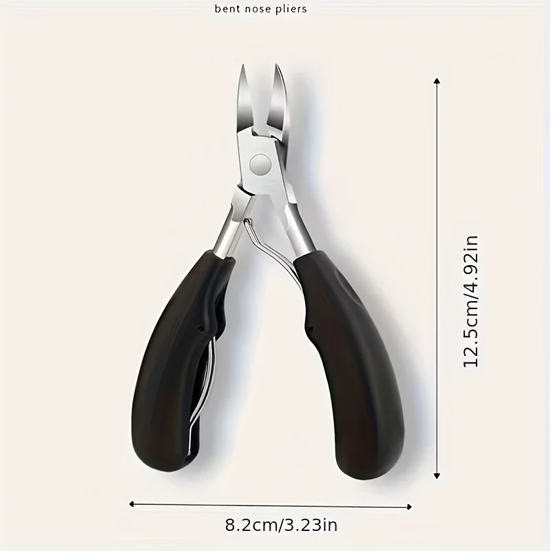Professional stainless steel nail clipper, suitable for thick toenails and internal toenails - sharp curved blade, nail care