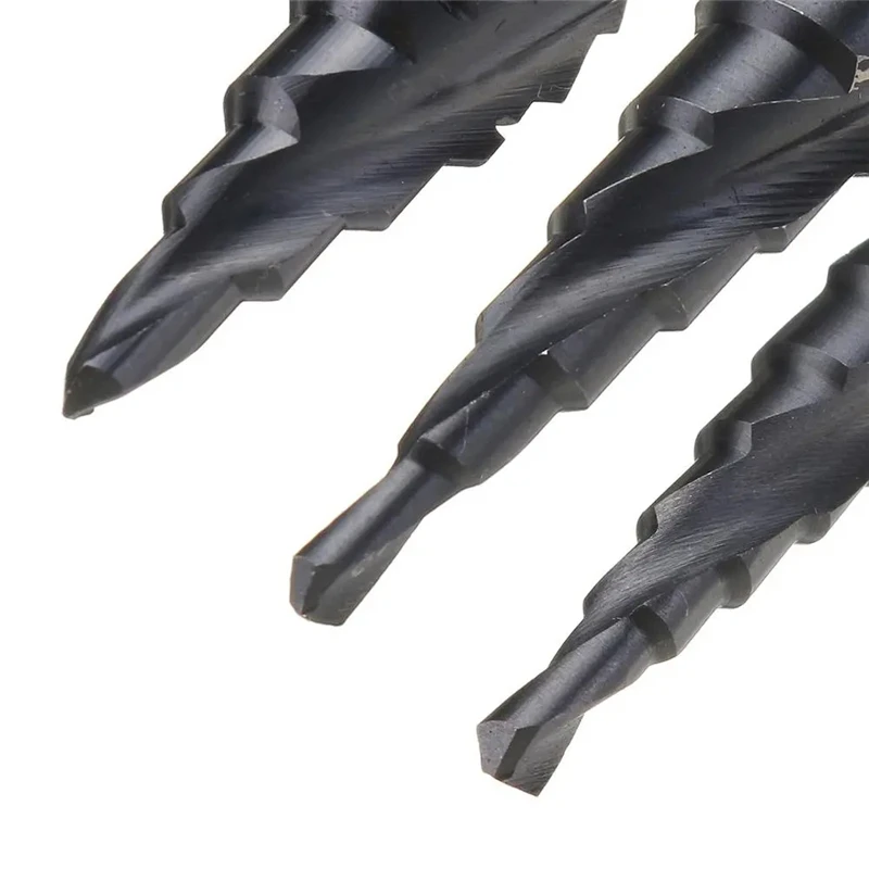 M35 Cobalt TiAIN HRC89 Industrial Grade Drill Bit 3-12/4-12/4-20mm High Speed Steel Step Drill For Stainless Steel Metalworking