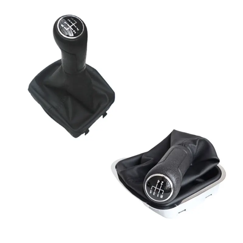 Botão de engrenagem do deslocamento da vara do carro de 5 velocidades com gaitor para vw polo 9n 9n2 2002-2009 polo 6r sedan 2010 -2013