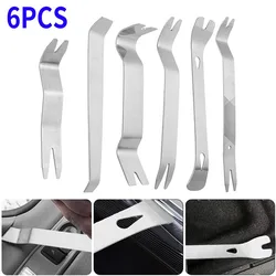 Car Inner Removal Tool 6pcs Kit Auto Car Radio Door Clip Panel Audio Removal Installer Pry Tool with Canvas Bag
