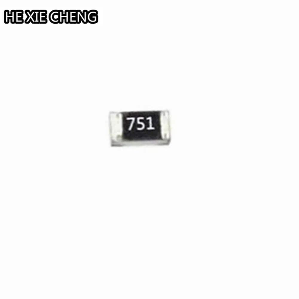 100pcs 0603 SMD Resistor 750 ohm 750R 751 5% 1/10W