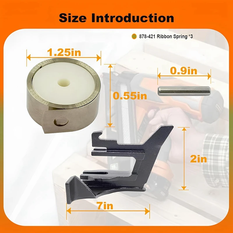 

877-393Z 878-421 Замена ленты подачи гвоздей послепродажного обслуживания для () NR83A NR83A2 NR83A2(S) (3 упаковки)-A26I