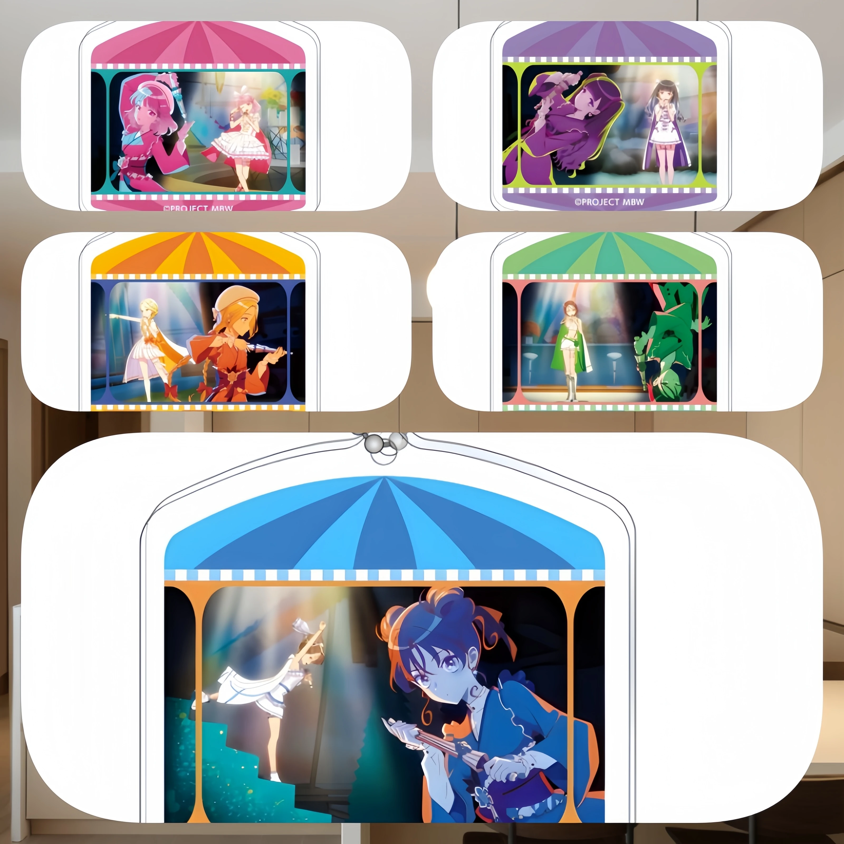 Anime Maebashi Witches YUINA AKAGI Pins AZU Keyrings Jewelry Friends Gamers Gifts Cosplay Acrylic key chains 6cm Cosplay charm