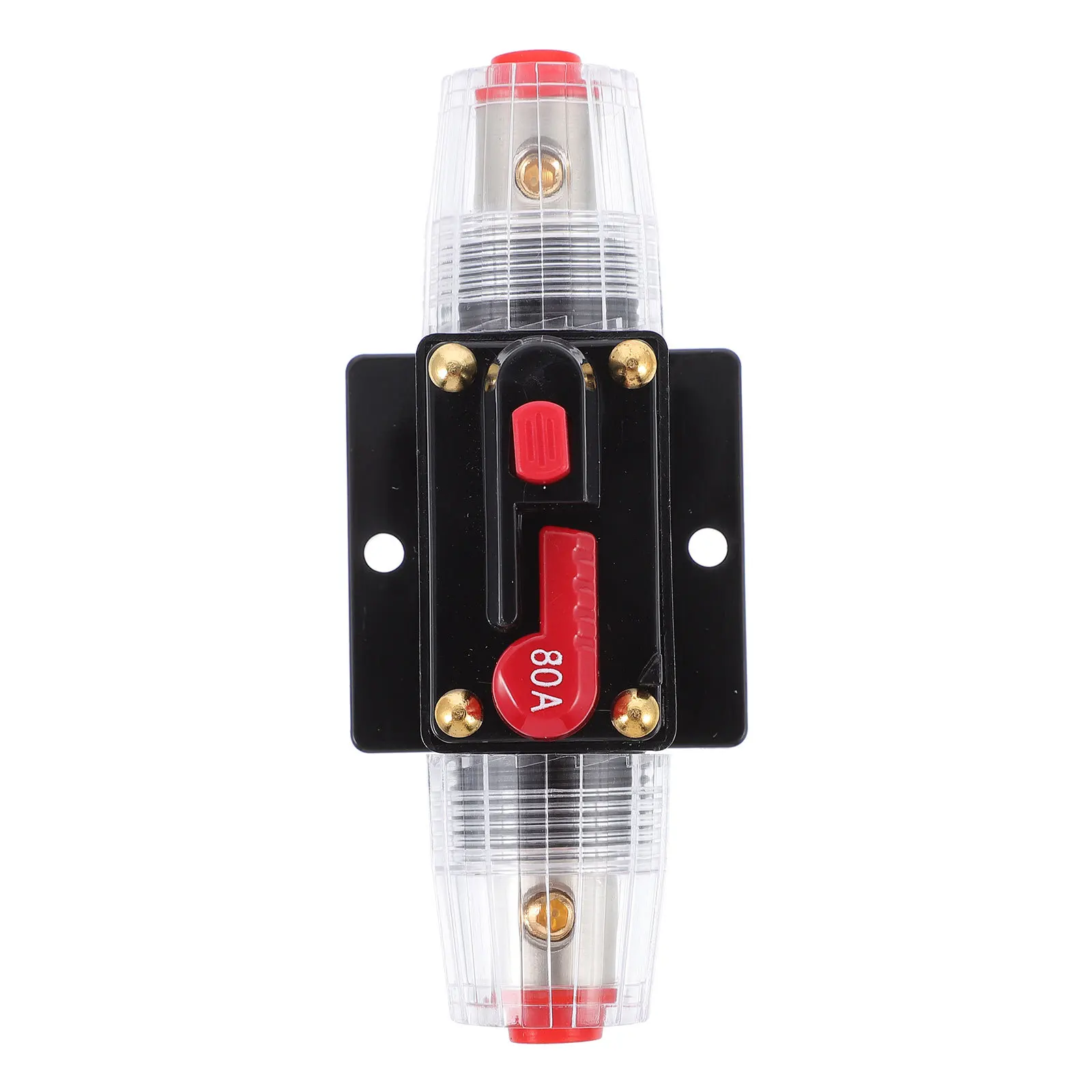 

1pc 80A Circuit Breaker Fuse Holder Zinc Alloy Manual Reset For Rv Yacht Trolling Motor Protection Inverter Car Electrical Tool