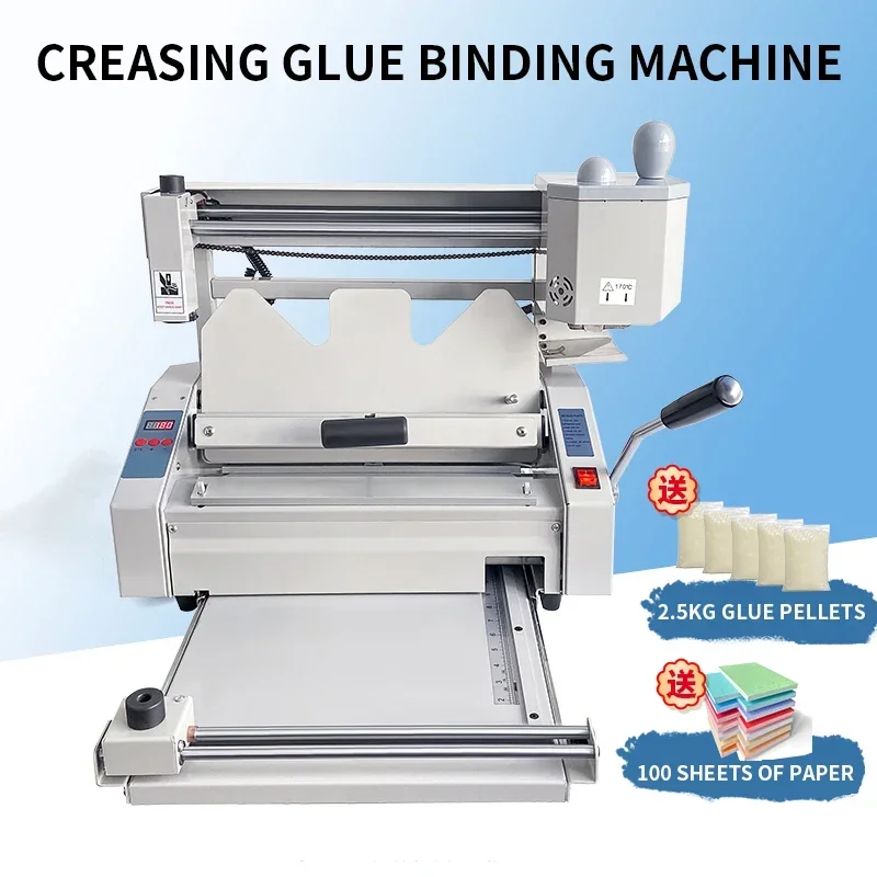 

Binding machine hot melt glue automatic constant temperature adhesive binding machine office tender cover spine temperature crea