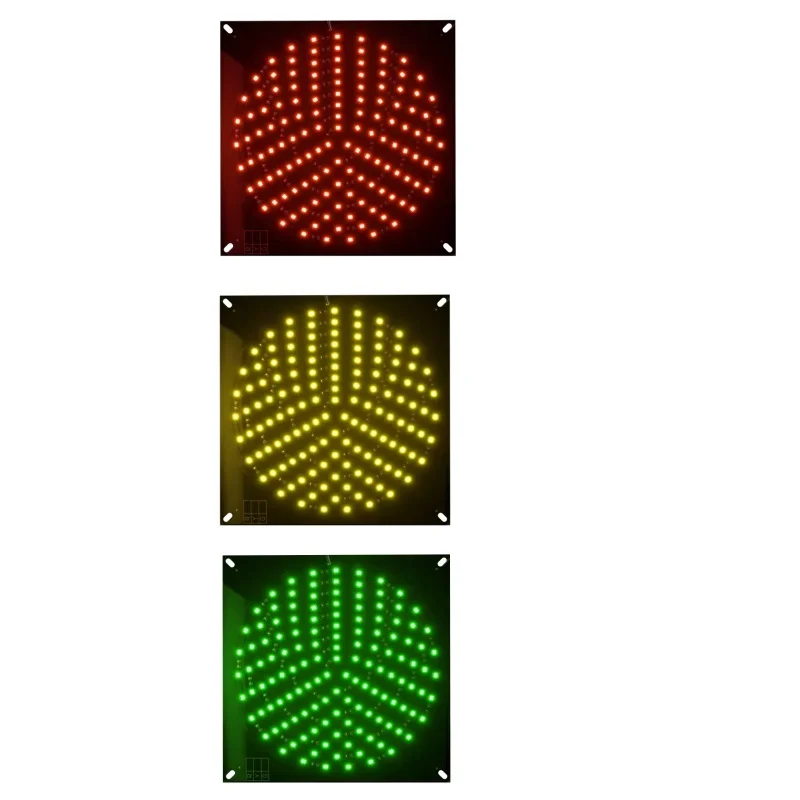 12V Traffic Light Circuit Board Signal Light Source Panel Solar Powered Mobile Traffic Light Board 180mm