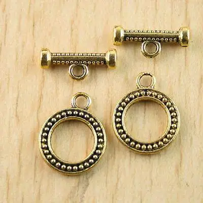 15sets 19x15mm  round toggle clasps h1284