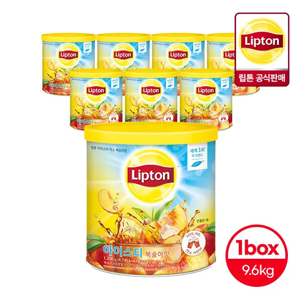 Té Helado Lipton Sabor Durazno 1.2 kg 8 Unidades