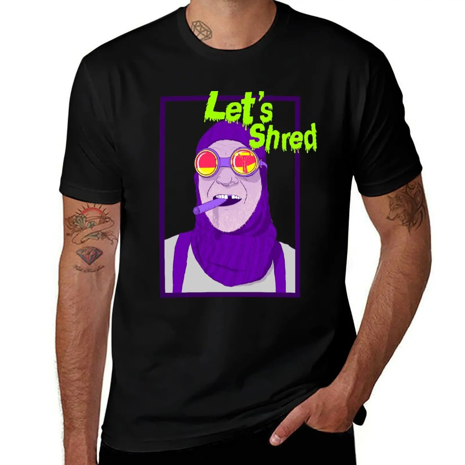 LET'S SHRED T-Shirt t shirts with prints man graphic t shirt t shirts for man graphic tees T-Shirt
