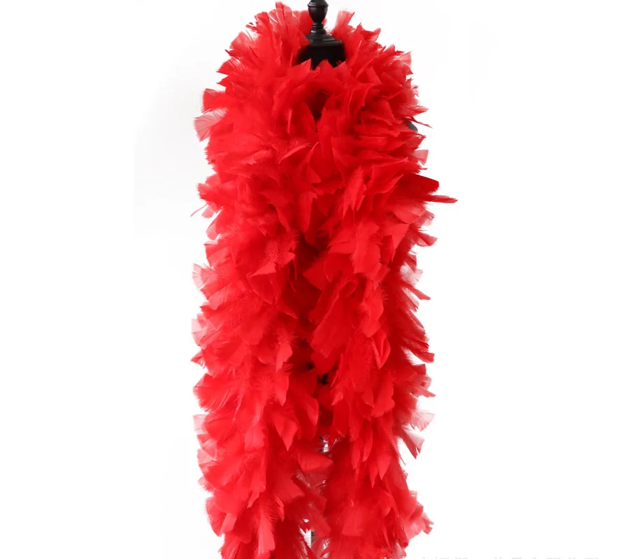 Sexy Turkey Feather Woman Boa Colorful Club Boa Heavy Weight 200 Grams No Shedding Professional Quality Fashion Boa 2 Meters