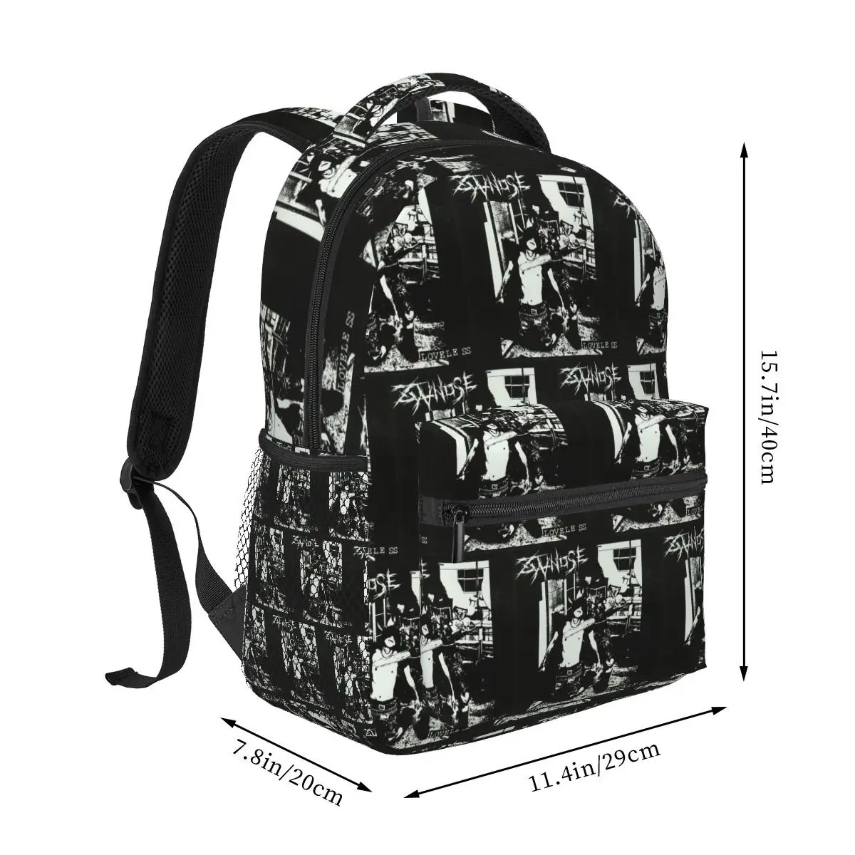 Zyanose I Hate Working Crust Punk Mince Grindcore Grunge Gloom Backpack Student Boys Girls BookBag School Bag Shoulder Bags