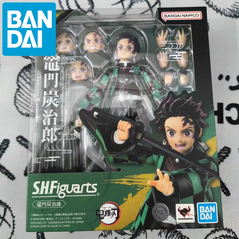 

Genuine Bandai Shfiguarts Demon Slayer Figure Kamado Tanjirou Kimetsu No Yaiba Action Figurine Collection Model Toy Xmas Gifts