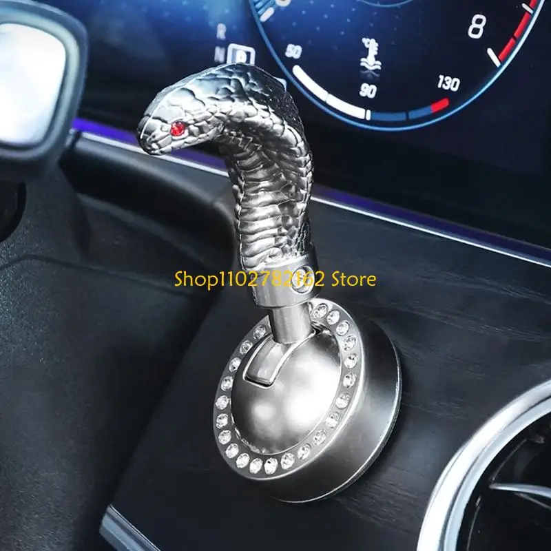 547B Snake Head Start Button Cover Ignition Cover For SUV Truck Car Simple To Mount