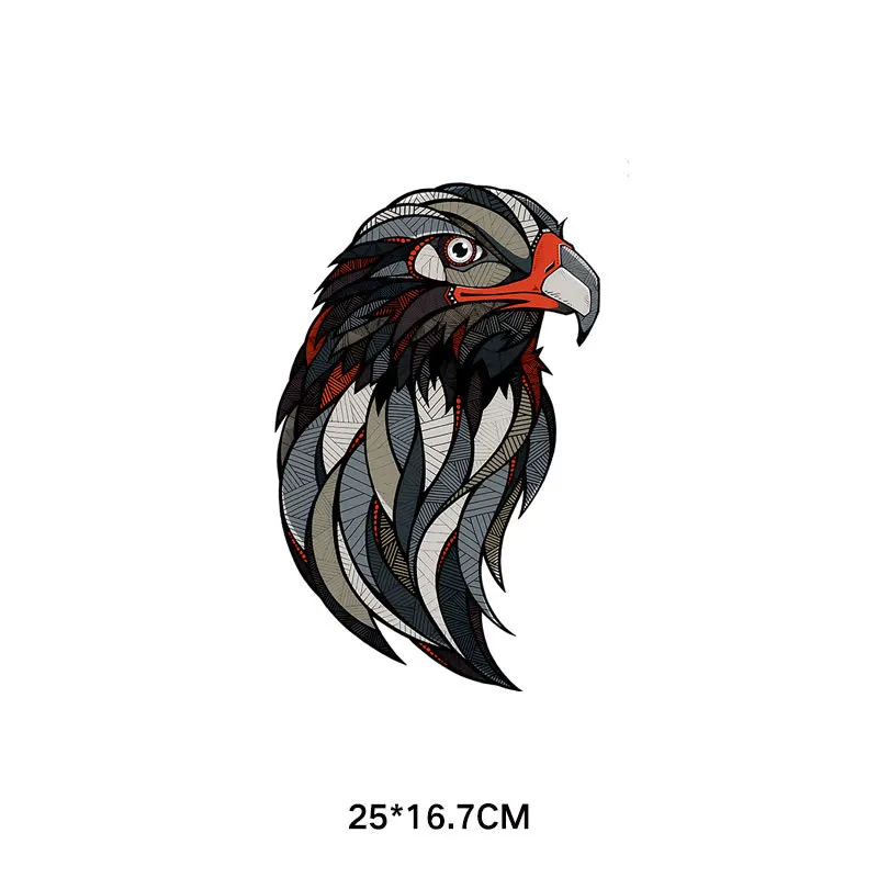 Cartoon Animal Eagle Owl Heat Transfer Stickers Children's T-shirt Appliques DIY Ironing Patch Pattern On Clothes Decor