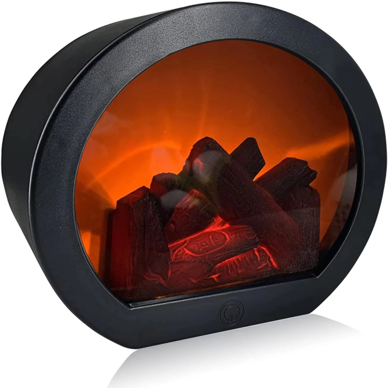 LED  Flame Fireplace Decorative Wind Lamp Indoor Intelligent Touch Switch Battery Powered  Fireplace Lanterns