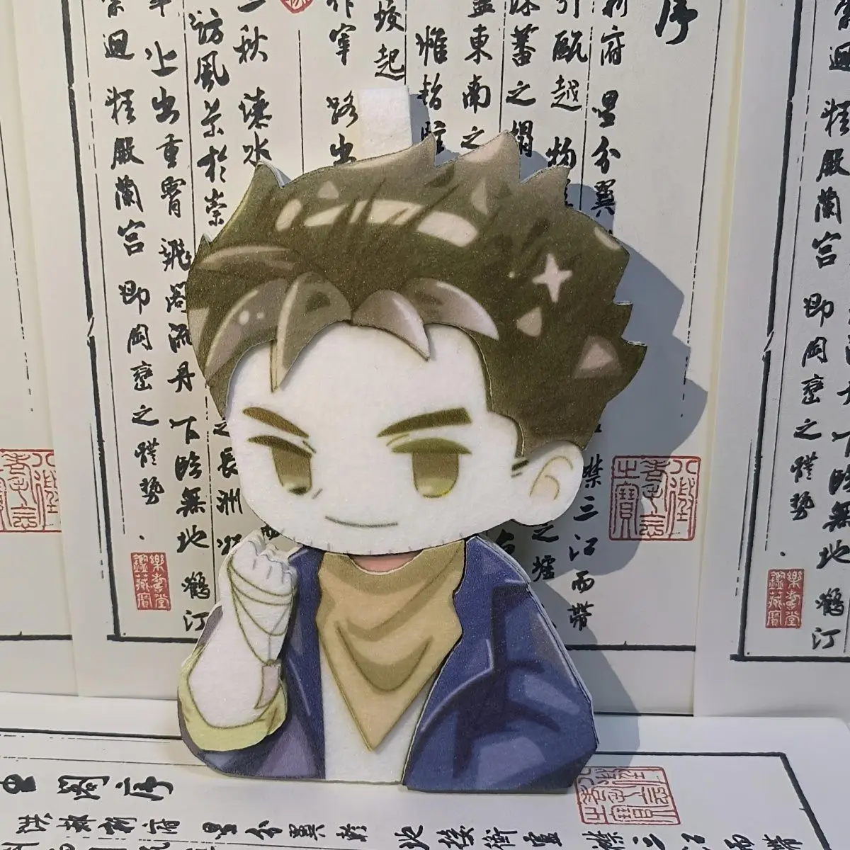 ملاحظات Grave Robbery، سلسلة مفاتيح على ظهره كرتونية لطيفة قلادة غير منسوجة من المشجعين المحيطيين' Wu Xie، Zhang Qiling، Huo Xiuxiu '