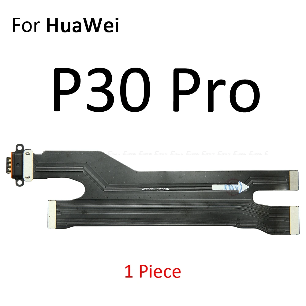 Peças de carregamento da placa do conector do porto cabo flexível com microfone mic para huawei p30 p20 pro p10 p9 plus mini p8 lite 2017