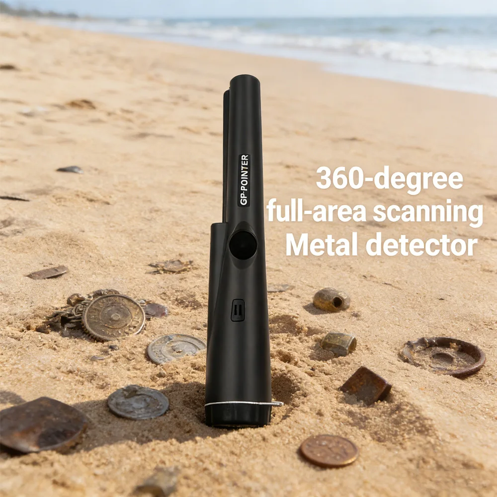 Professional Treasure Hunter Pointer Handheld Metal Detector Finder Pinpointer Probe Pinpointing Waterproof 360 Side Scan