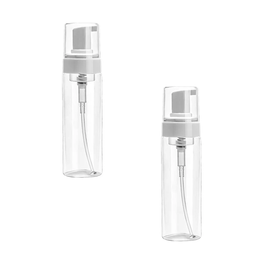 

2 Pcs Shampoo Bottle Tattoo Sparkling Travel Foaming Hand Soap Dispenser Sub 188x96cm Plastic Lotion