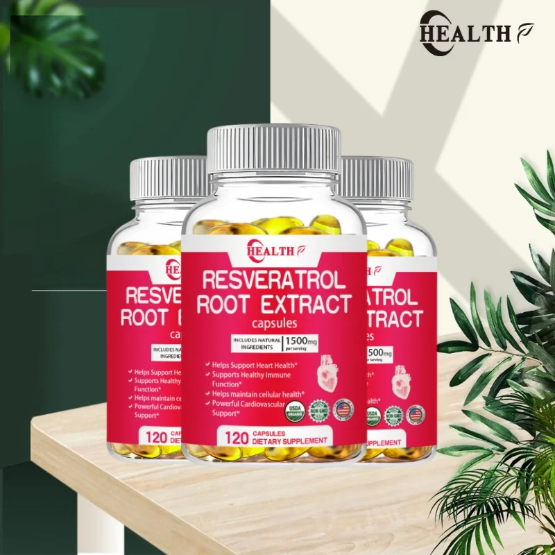 

Resveratrol 1500 Milligrams Per Serving, Pure Super Complex, Anti-aging, Radiant Skin, Immune Support