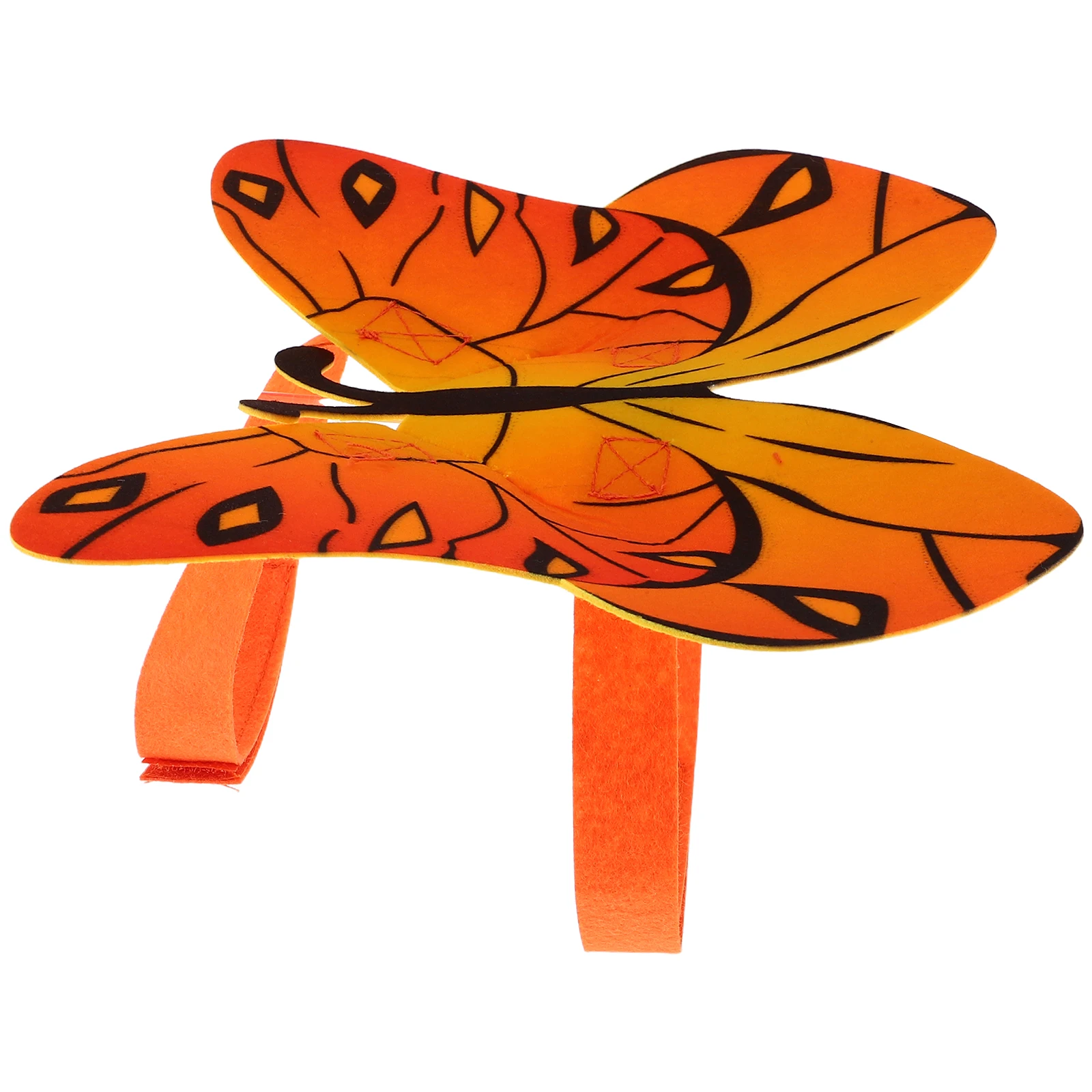 

Butterfly Wings Pet Costume Halloween Cat Dog Clothing Orange Lightweight Quirky Design Easy Wear Photo Prop Accessories Pet