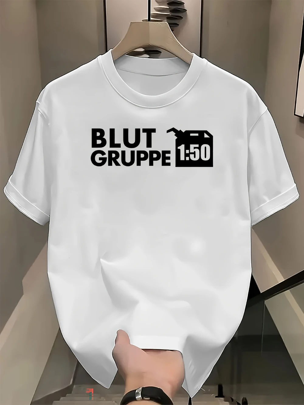 Mens Graphic T-Shirt- Retro Moped Design with Simson S50/S51 Trabant Trabi Prints Men's T-shirts for Summer Unisex All-Season