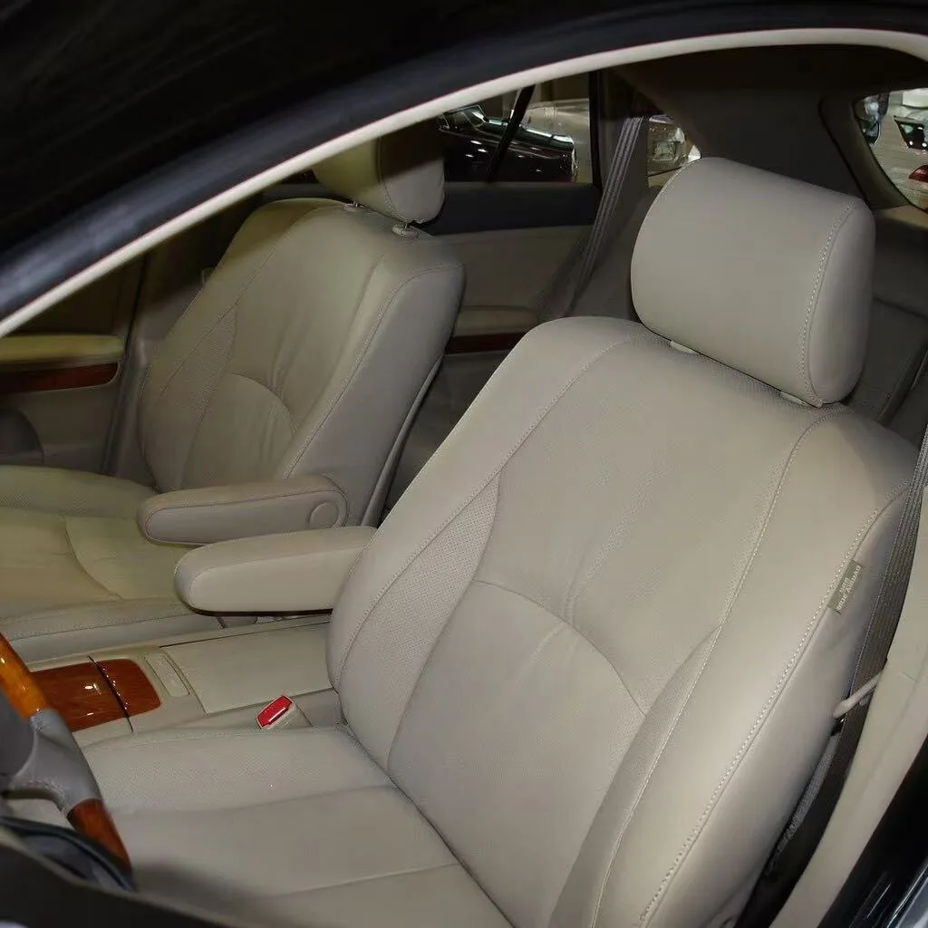 Custom Fit 2PCS Front Car Seat Covers for Lexus RX 2003 to 2009 Nappa Leather Auto Seat Cushion Protector Interior Accessories