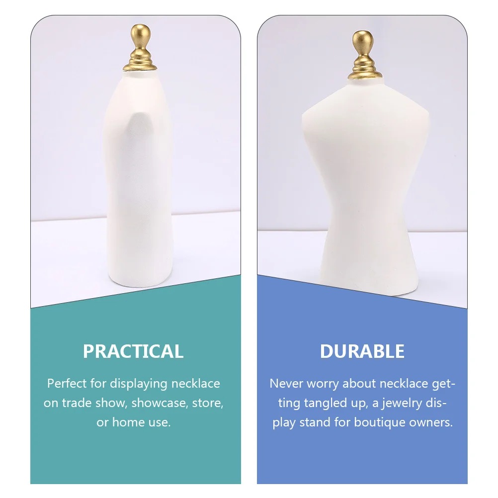 

Necklace Bust Holder Jewelry Display Stand Mannequin for Store Showcase Home Decoration Tidy Space Jewelry Chain Bust Display