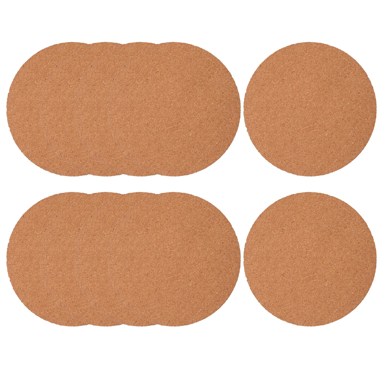 10 Pcs Round Plastic Flower Pot Cork Mat Plant Gasket Coaster 10pcs (6 Inches 150mm) Saucer Garden Pad Tray