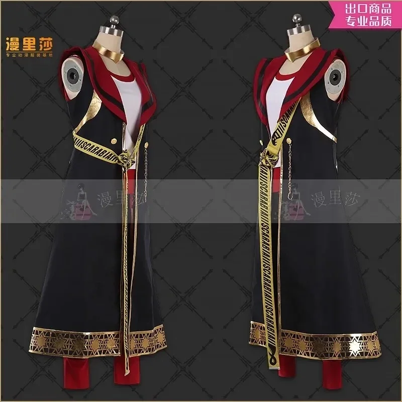 Anime Twisted-wonderland Scarabia Kalim Uniform Cosplay Costume Party Uniform headwear Women Men Hallowen Play Role Wig Shoes