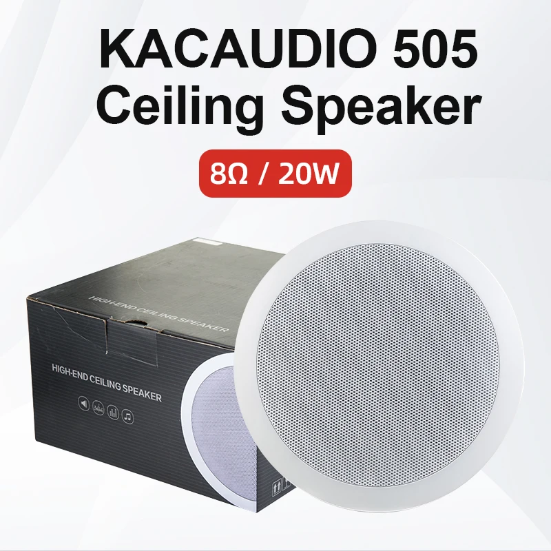 505 Hot Sale 20w 110-13000hz High Fidelity Sound Plastic Concealed Ceiling Speaker for Conference Rooms