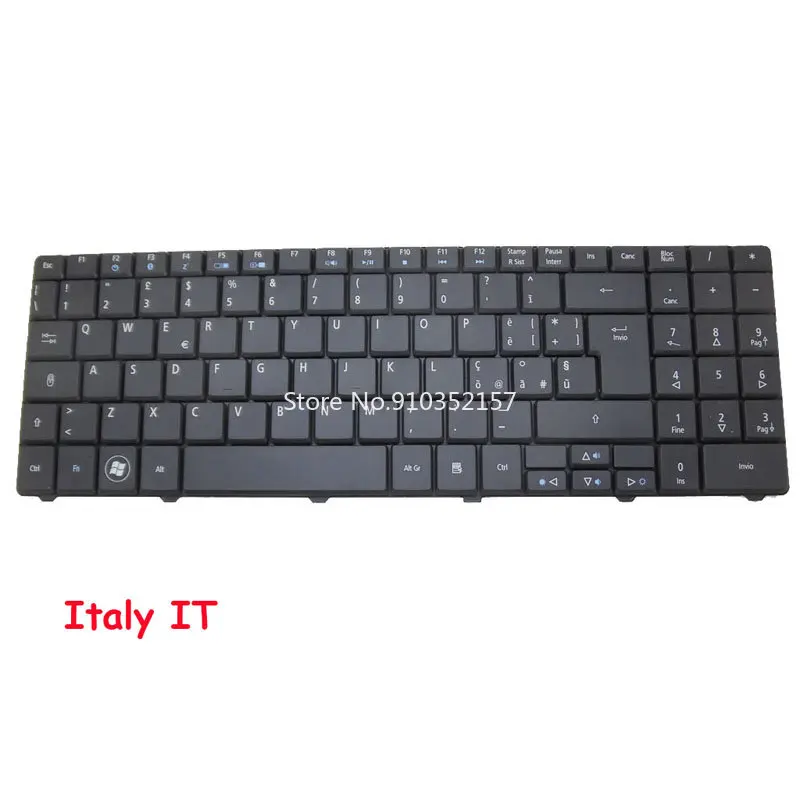 

IT US GR Keyboard For ACER E525 5334 PK130EI1B07 9J.N2M82.A0U KB.I170A.139 6037B0043313 MP-10M36GB-442 9J.N2M82.00S KB.I1700.432